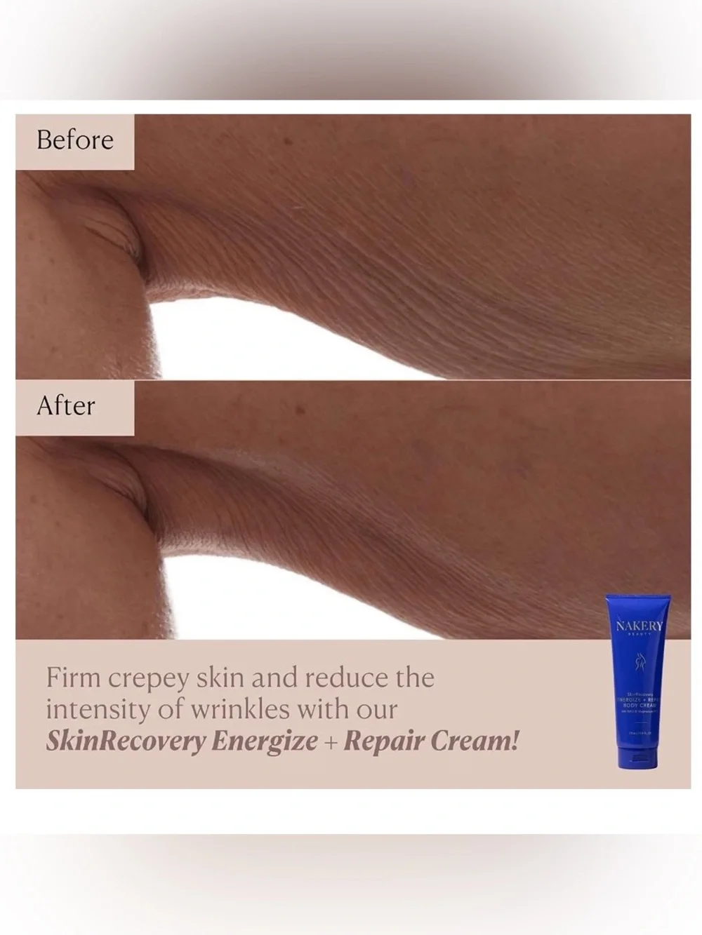 Nakery Beauty Energize + Repair Body Cream